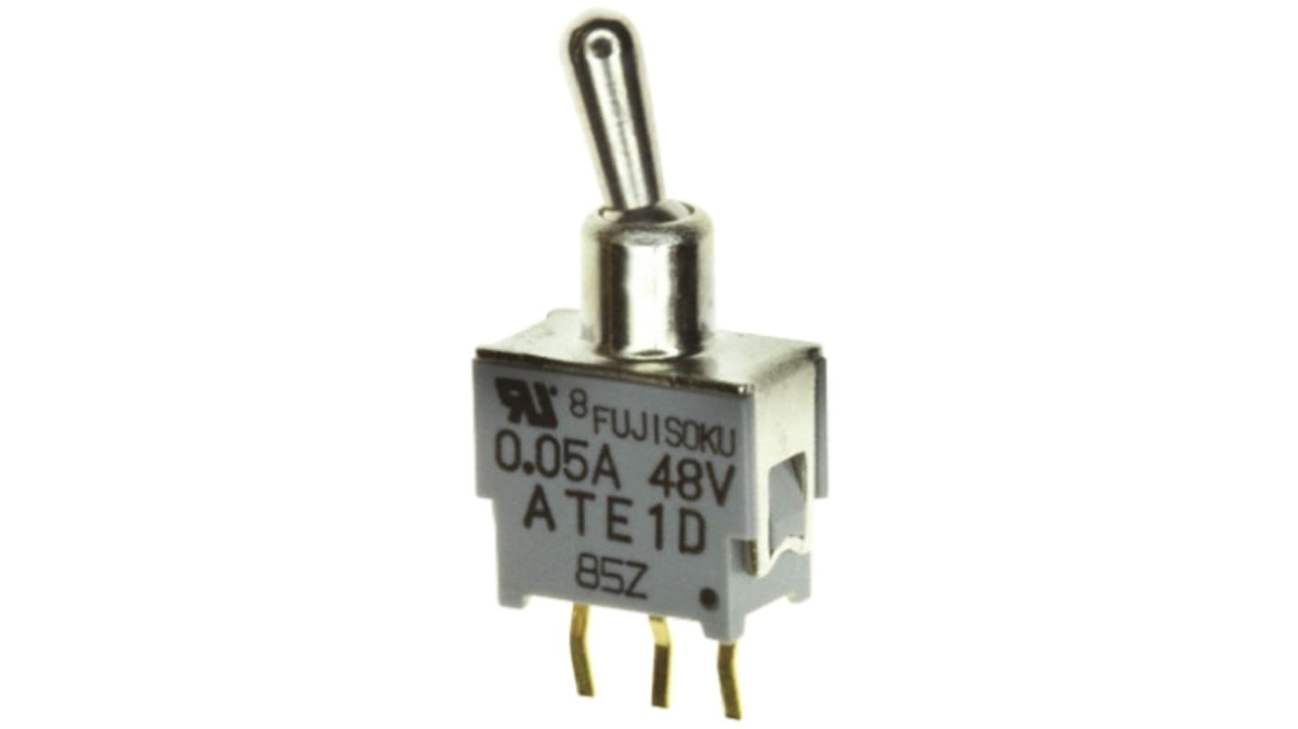 ATE1D-2M3-10-Z | 日本電産コパル電子 トグルスイッチ, On-On ATE1D-2M3-10-Z | 日本電産コパル電子 トグルスイッチ, On-On