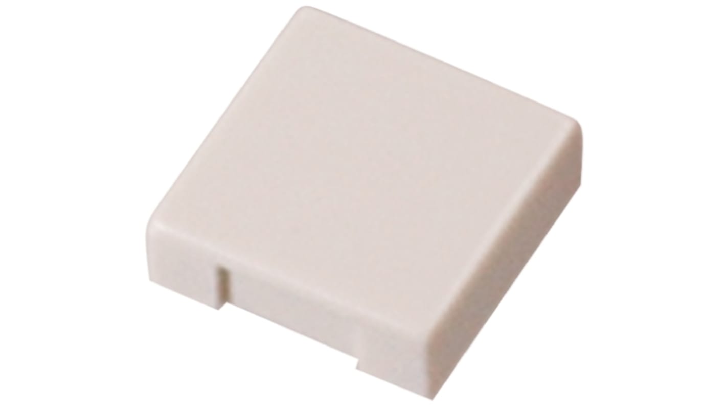 Nidec Components Light Grey Push Button Cap for Use with TM1 Series, TMG1 Series, TR1 Series