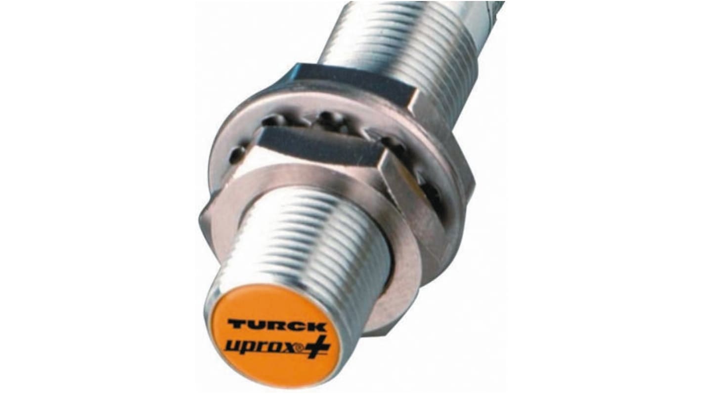 Turck Inductive Barrel Proximity Sensor, M12, 4 mm Detection, PNP NO, 10 → 30 V dc