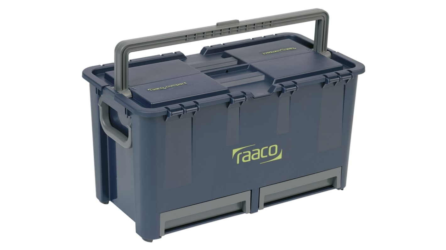 Raaco Compact 47 2 drawers  Plastic Tool Box, 540 x 230 x 540mm