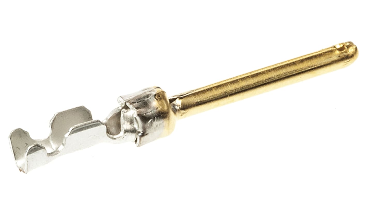 Amphenol Communications Solutions, 8656 Series, Male Crimp Crimp Pin Connector, Gold Pin, 28 → 24 AWG