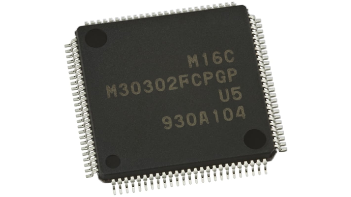 Renesas Electronics R5F3640DDFB#U0, 16bit M16C/60 Microcontroller, R8C, 25MHz, 16 kB, 256 kB, 8 kB Flash, 100-Pin LQFP