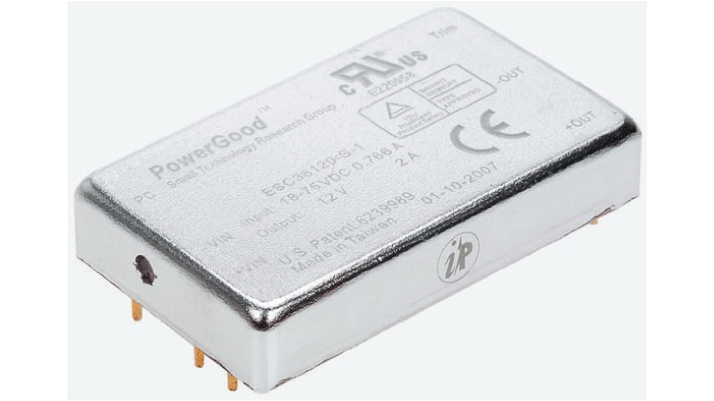 Przetwornica DC-DC, 30W, Uwe 18→ 75 V DC, Uwy 12V dc, Iwy 2.5A, Ideal Power
