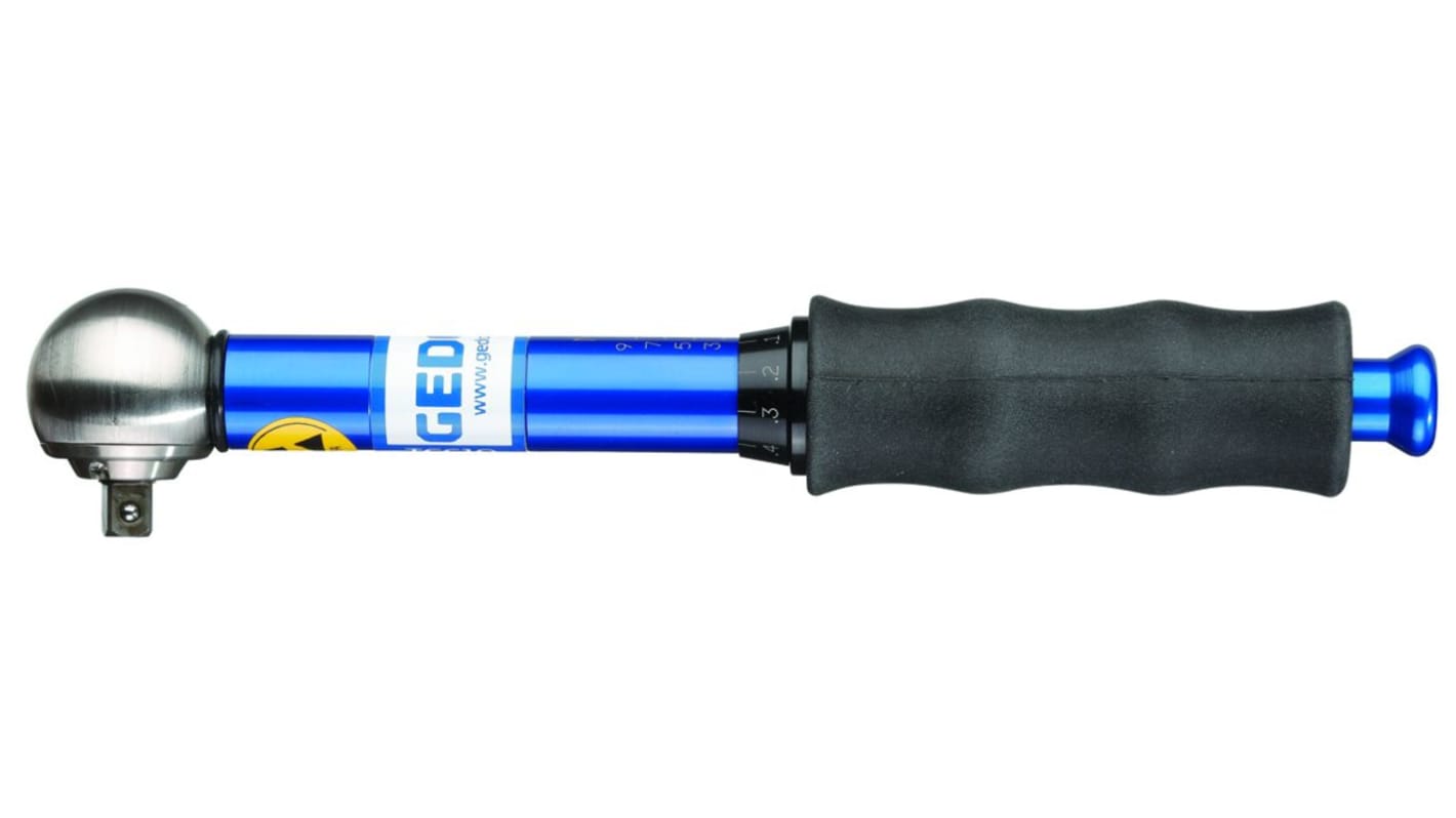 MHH Engineering Slipping Torque Wrench, 1 → 5Nm, 1/4 in Drive, Square Drive