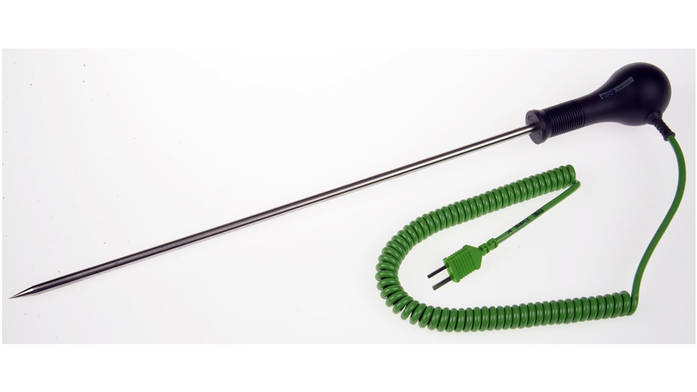 RS PRO K Needle Temperature Probe, 300mm Length, 6mm Diameter, +250 °C Max