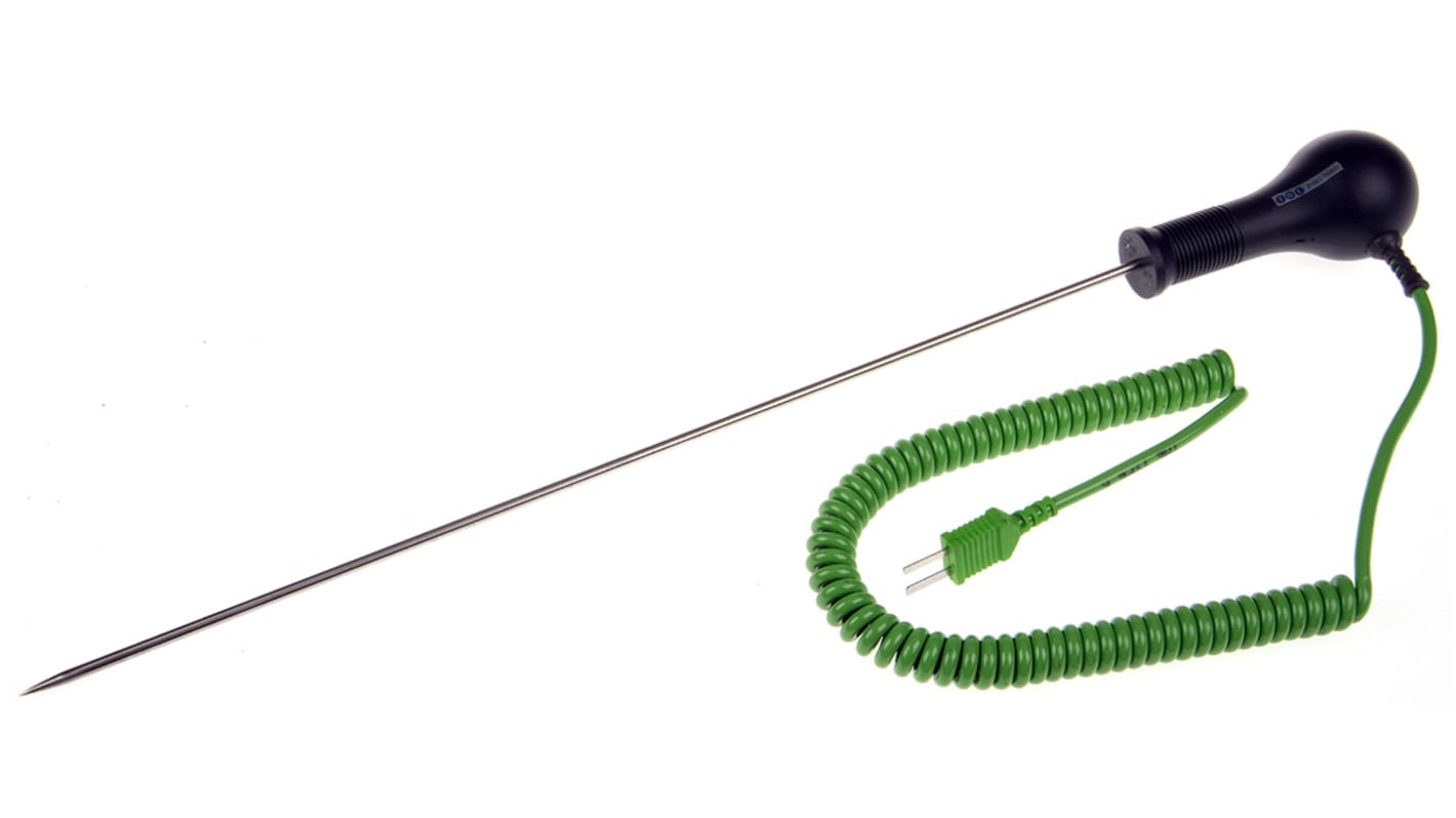 Sonda di temperatura RS PRO tipo K ad ago, Ø 3.3mm, lungh.300mm, +250 °C max, Cert. ISO