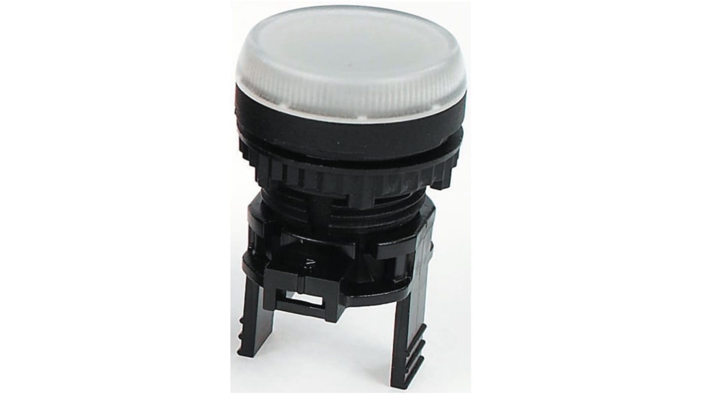 BACO White Pilot Light Head, 22mm Cutout BACO Series