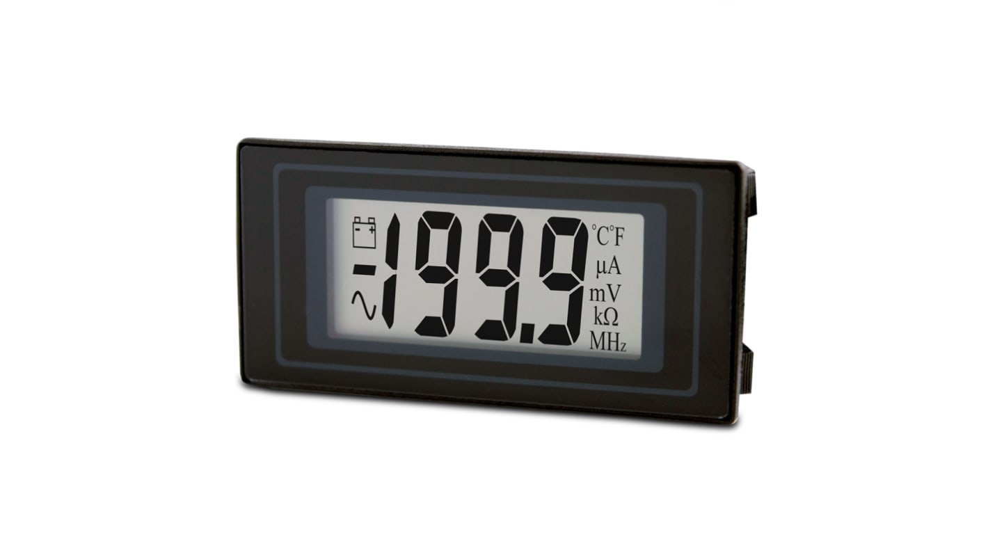 Lascar 直流数字电压表 , 7 → 14 V 直流, 3.5位数, ±1 %精度, 45mm x 22mm切面