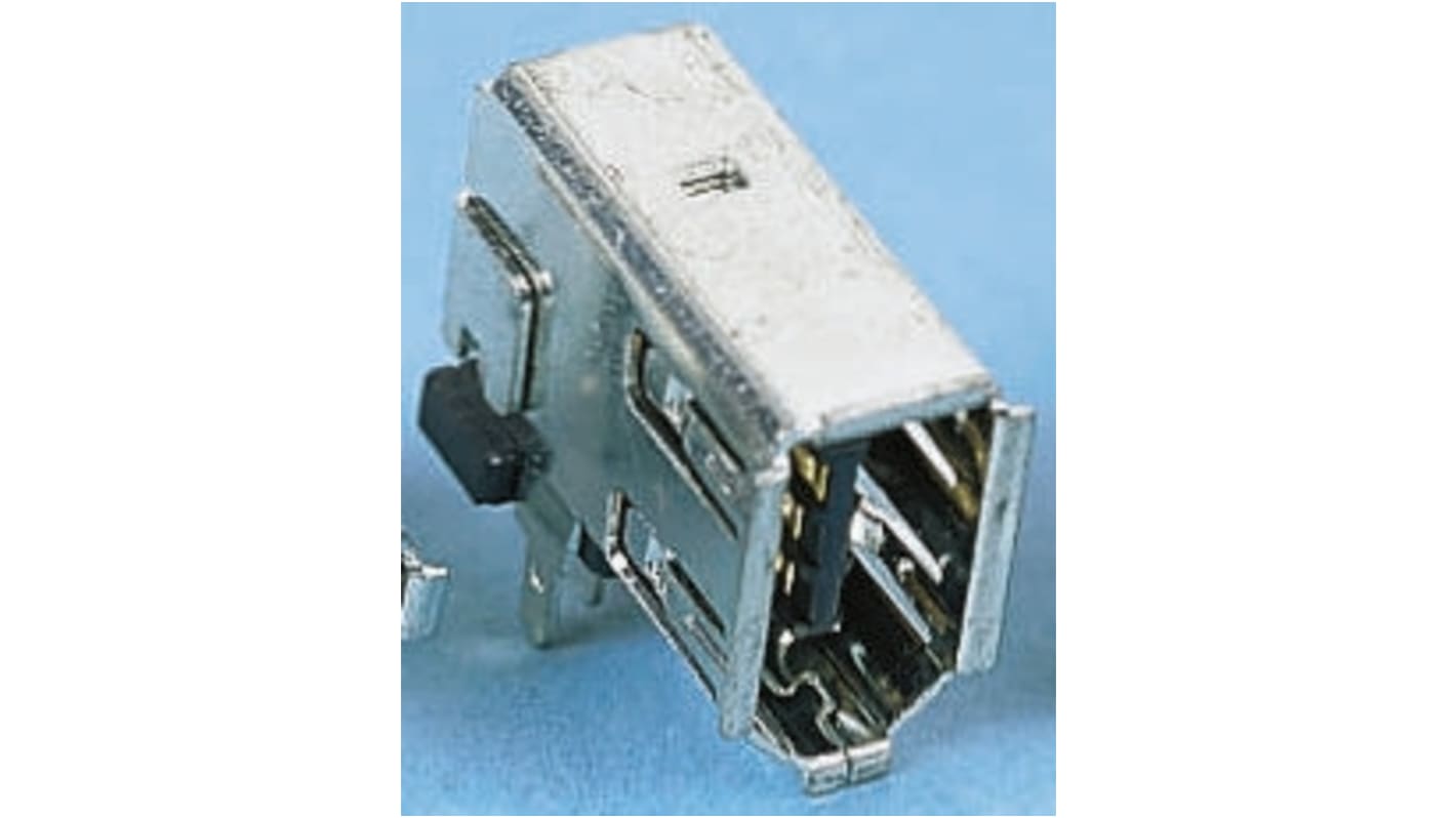Molex, IEEE 1394 6 Way Right Angle Surface Mount Firewire Connector, Socket