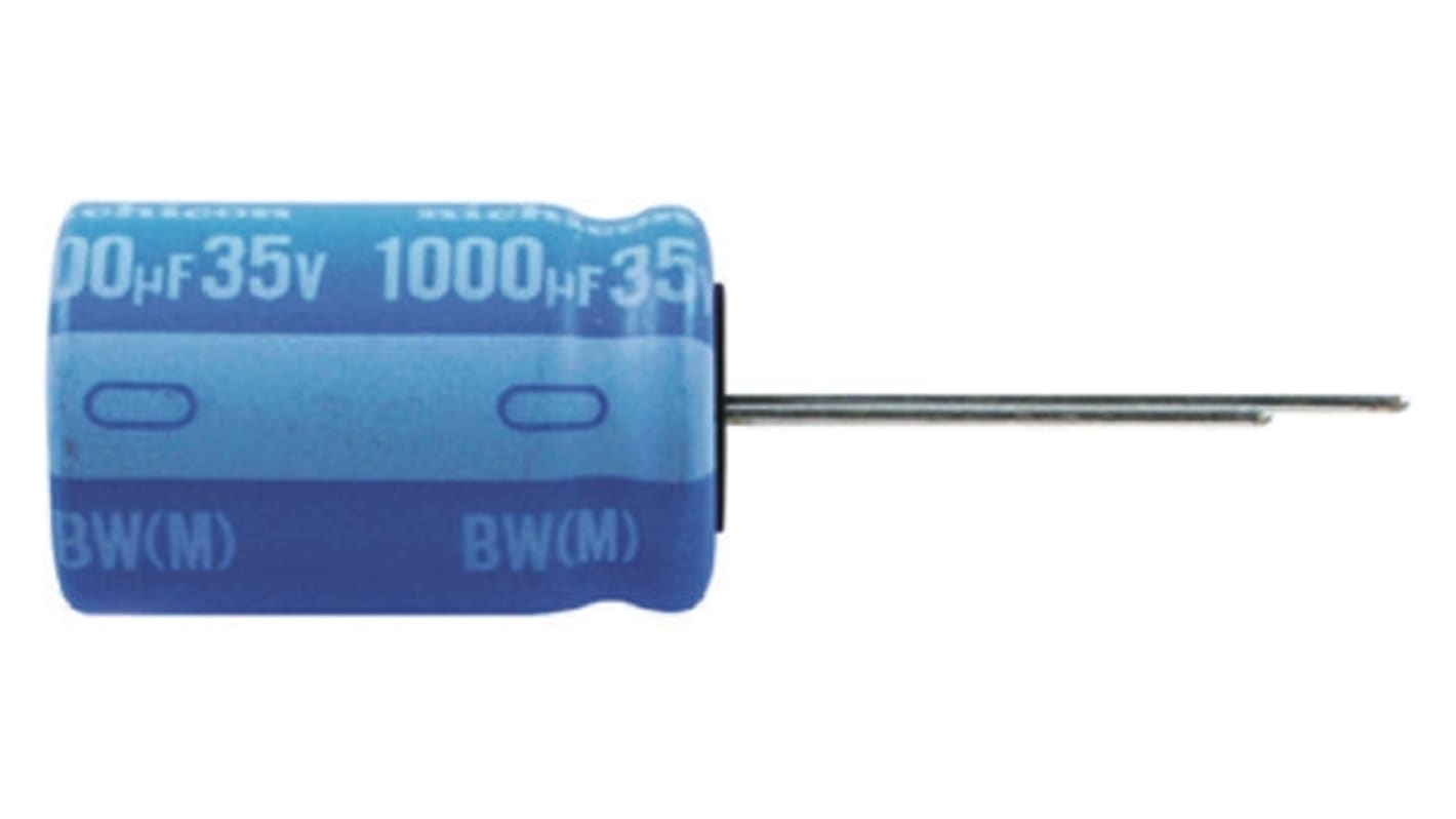 Nichicon 33μF Aluminium Electrolytic Capacitor 50V dc, Radial, Through Hole - UBW1H330MPD