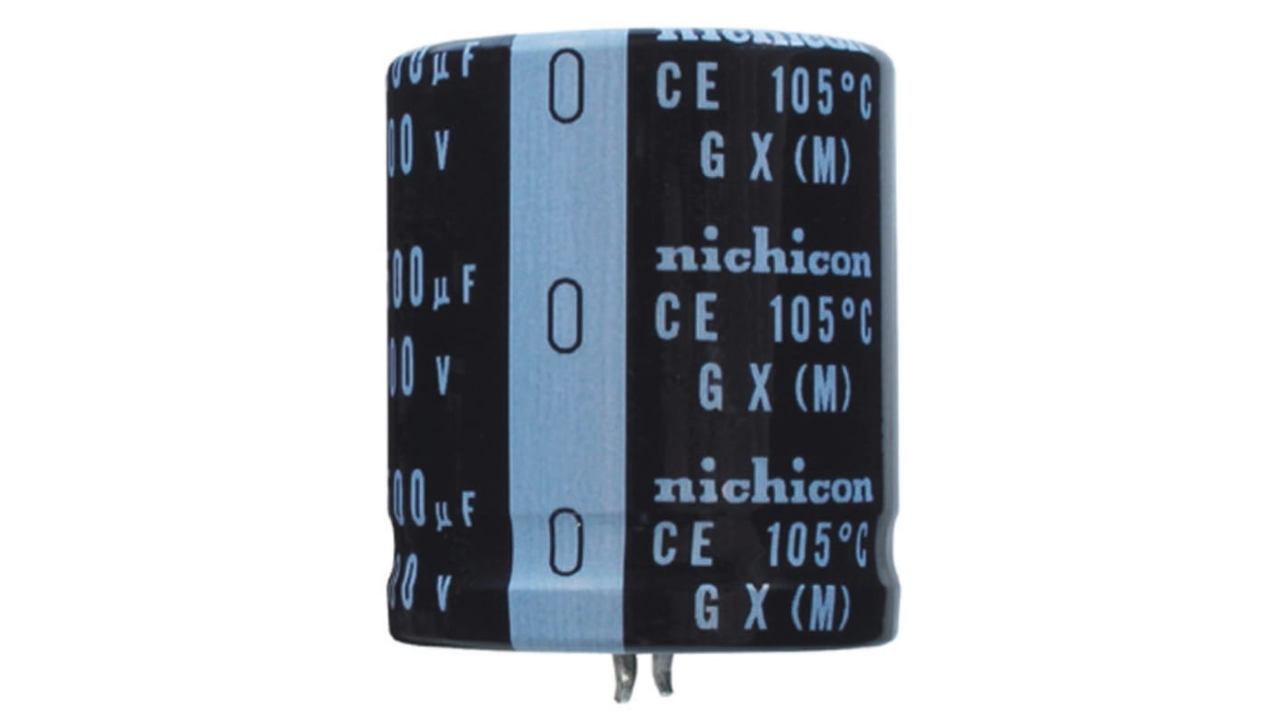 Nichicon 270μF Aluminium Electrolytic Capacitor 400V dc, Snap-In - LGX2G271MELC25