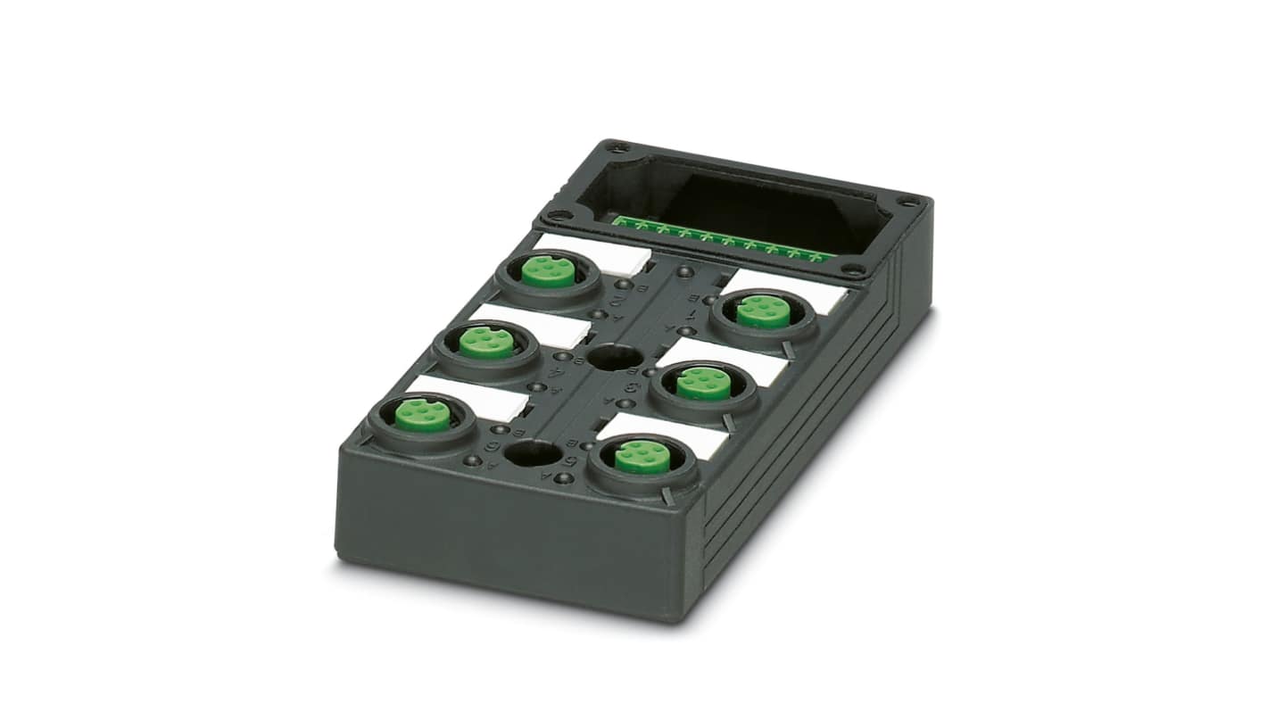 Phoenix Contact M12分线盒, 6端口, 4线路, IO-Link, 30V 直流, SACB系列