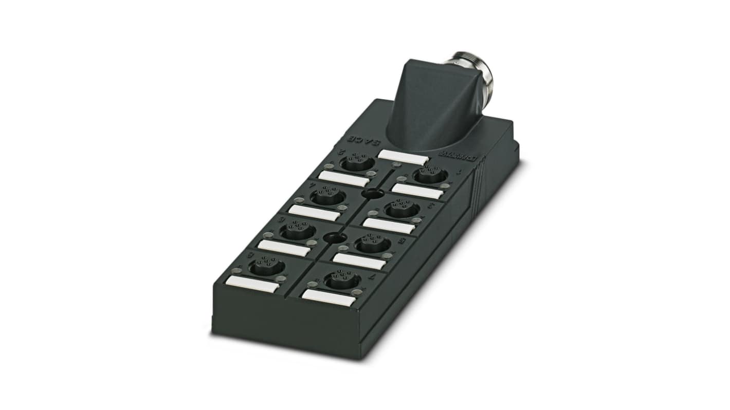 Phoenix Contact SACB Series Distribution Unit, M12, 4 way, 8 port