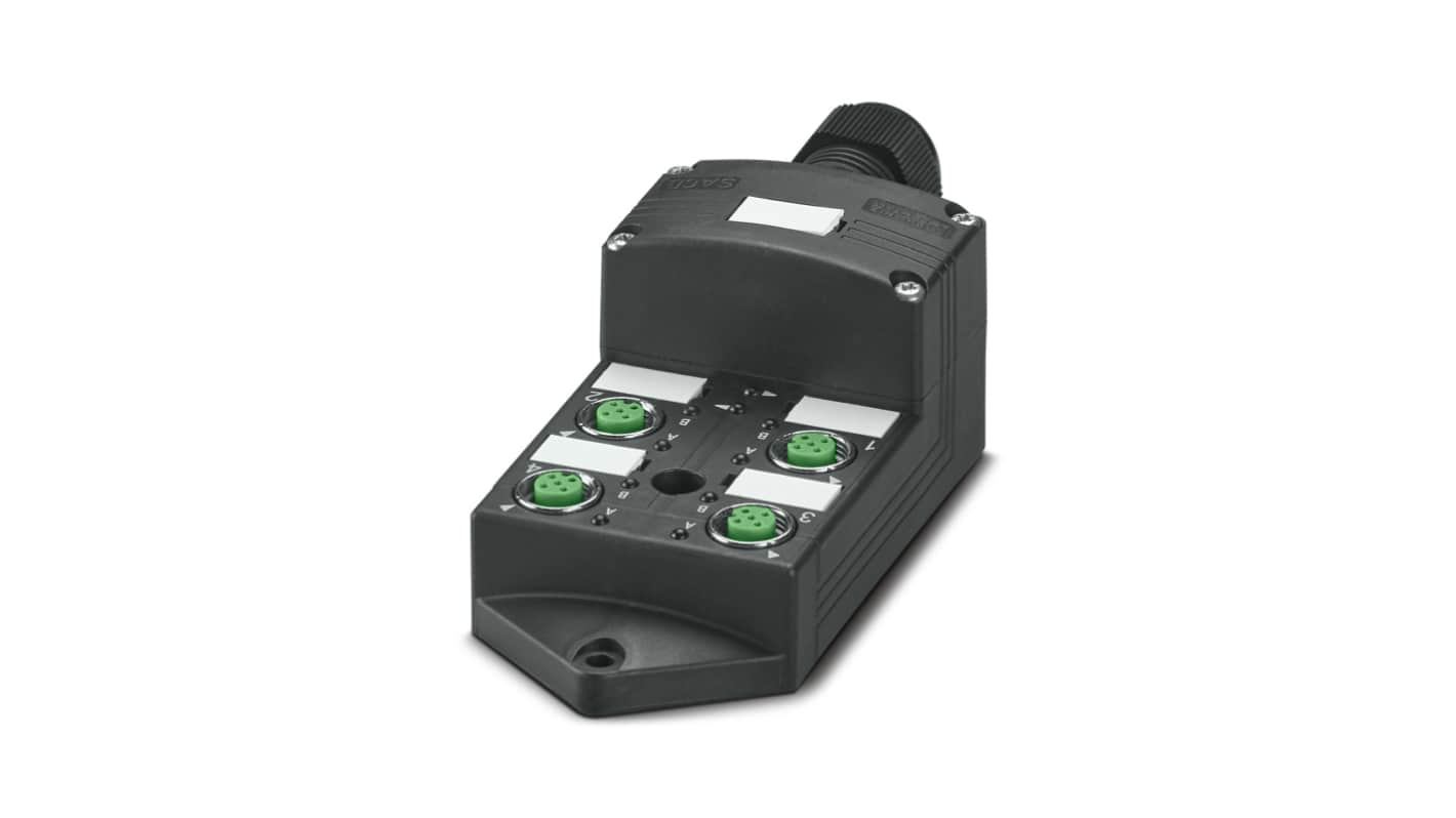 Phoenix Contact 15167 Series Sensor Hub, M12, 4 way, 4 port
