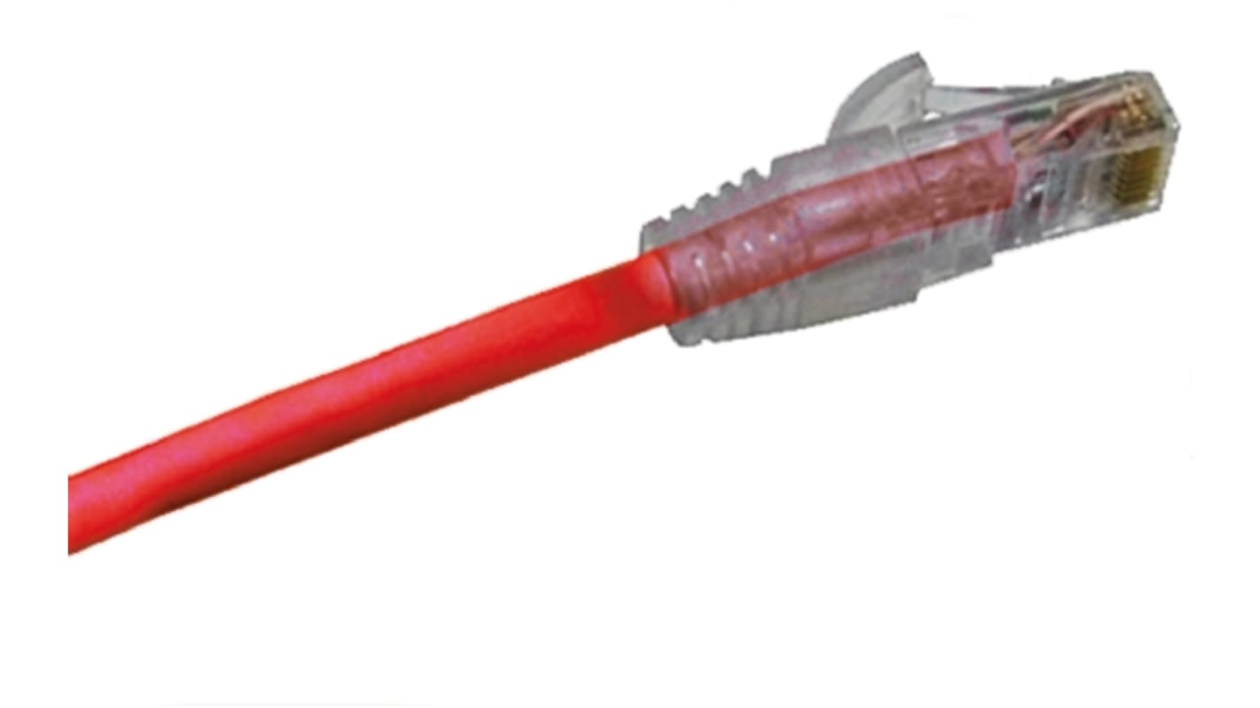 Molex Premise Networks Cat6 Male RJ45 to Male RJ45 Ethernet Cable, U/UTP, Red PVC Sheath, 3m