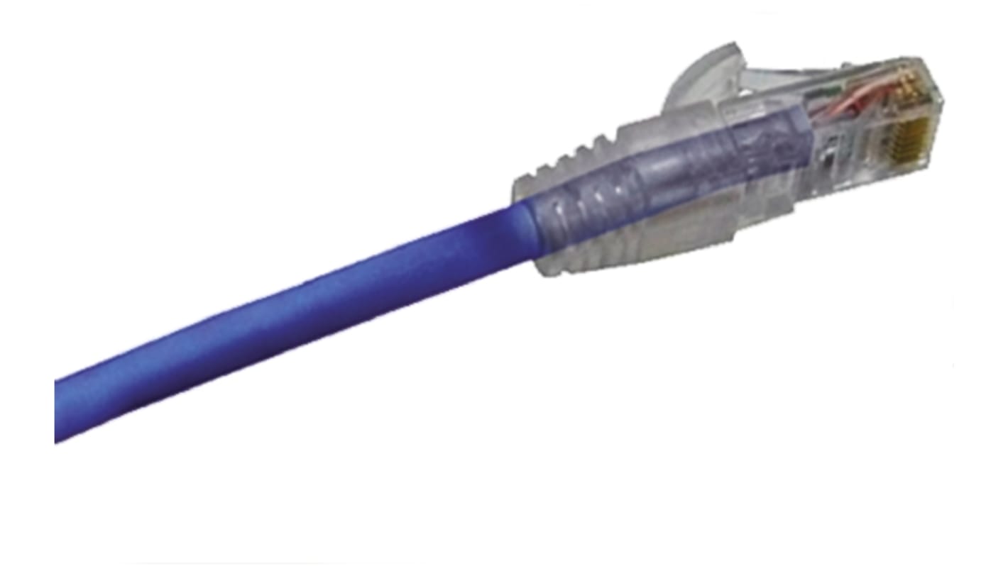 Molex Premise Networks, 5m Cat6, Blue RJ45 to Male RJ45 Male, U/UTP Unshielded, Terminated PVC Sheath