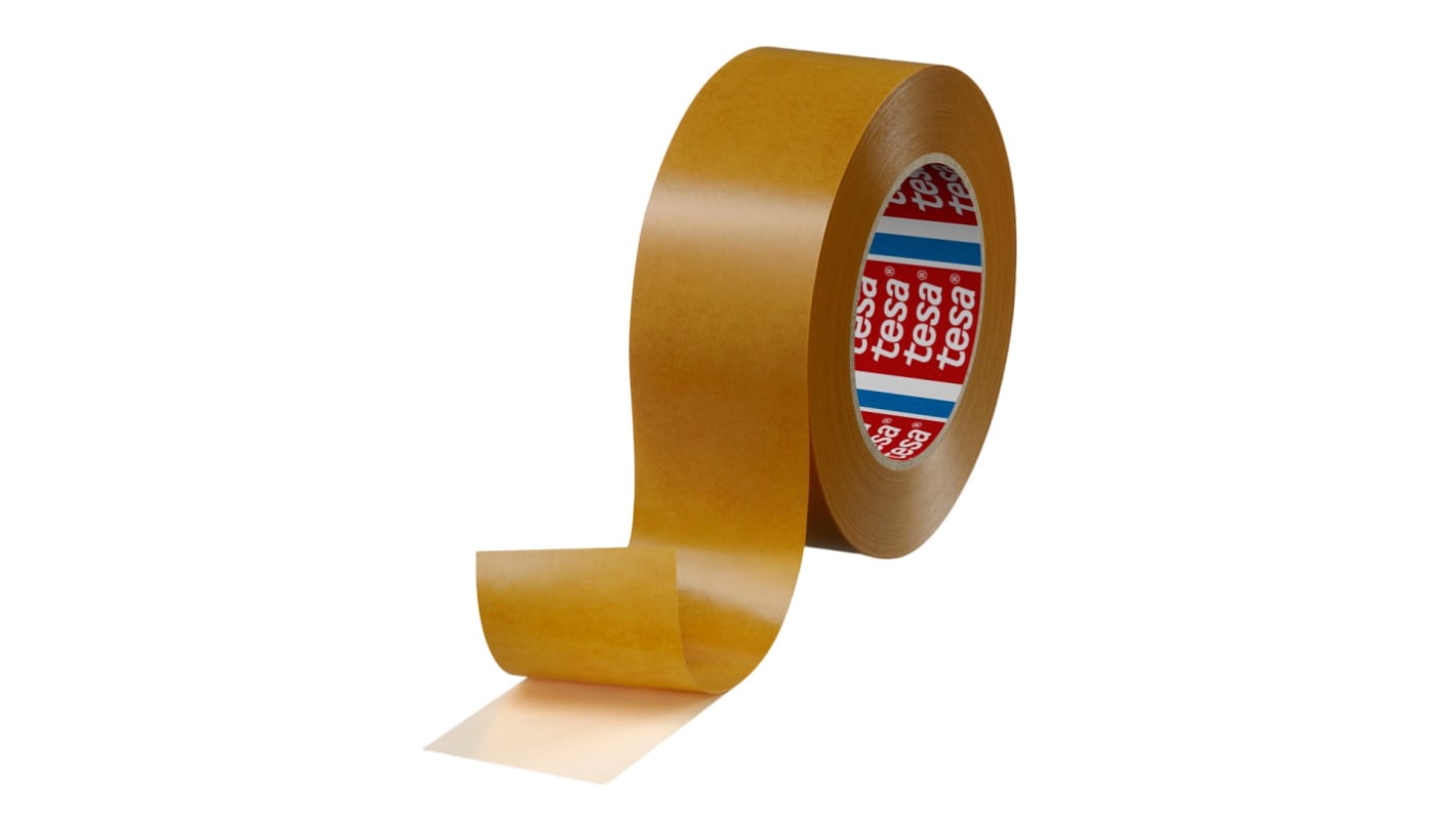 Tesa 4959 Translucent Double Sided Cloth Tape, 100mm Thick, 8,5 N/cm, Non-Woven Backing, 25mm x 50m