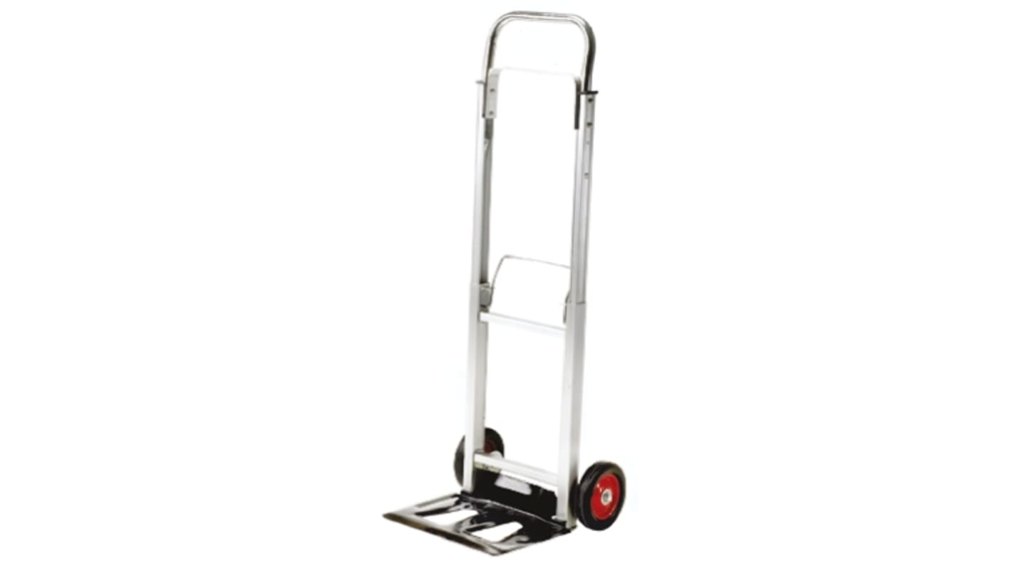 RS PRO Light Duty Folding Aluminium Sack Truck, 90kg Load, 355 x 240mm Load Plate