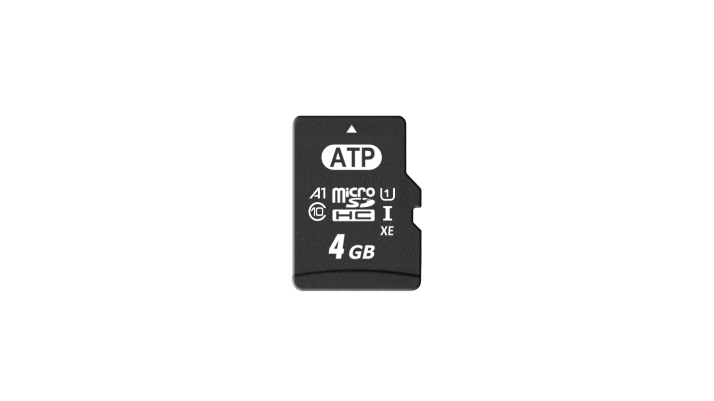 ATP 4 GB Industrial MicroSD Micro SD Card, Class 10, UHS - 1