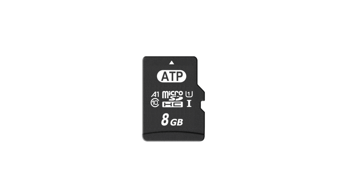 ATP 8 GB Industrial MicroSD Micro SD Card, Class 10, UHS - 1