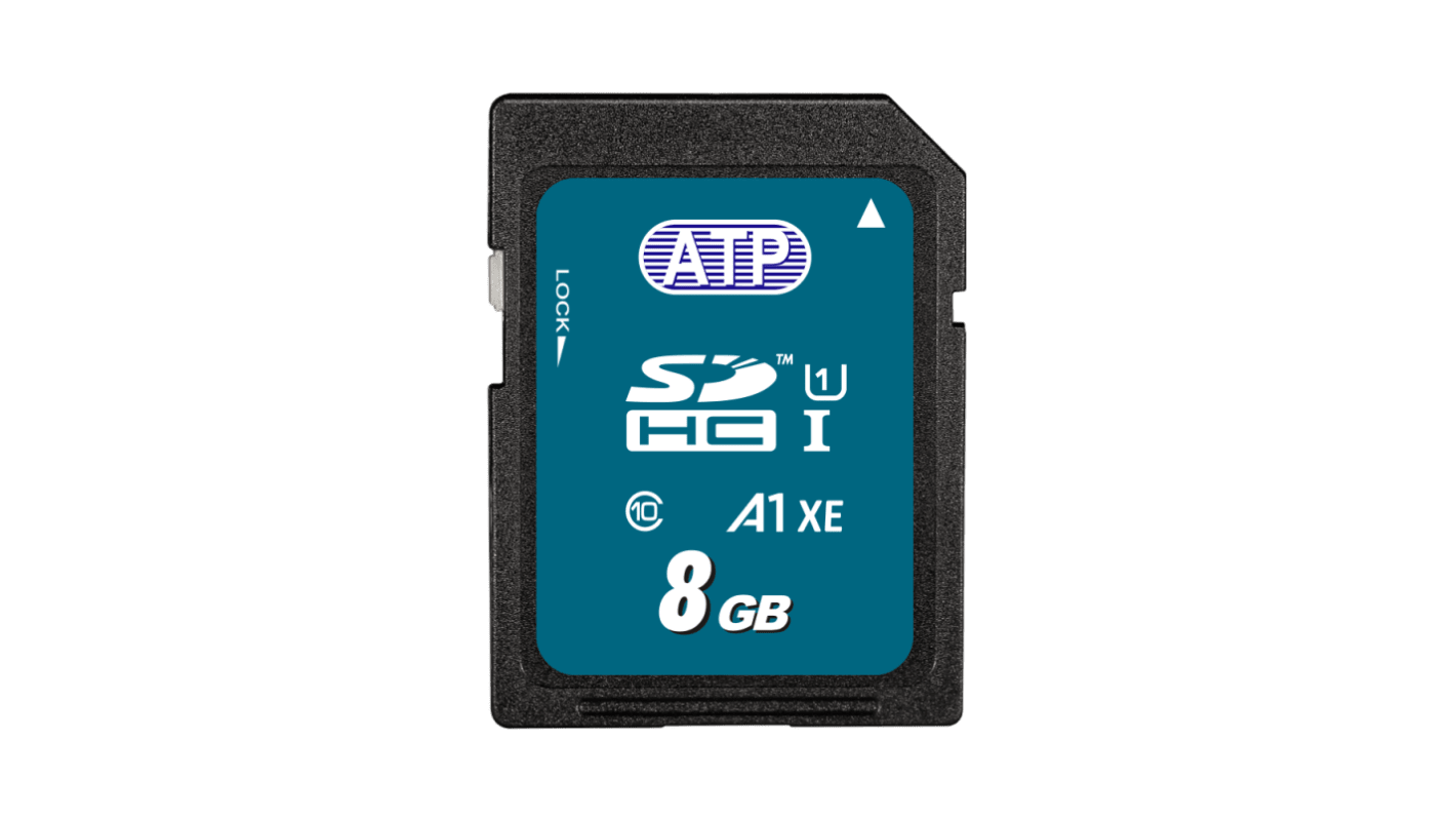 ATP 8 GB Industrial SD SD Card, Class 10, UHS - 1