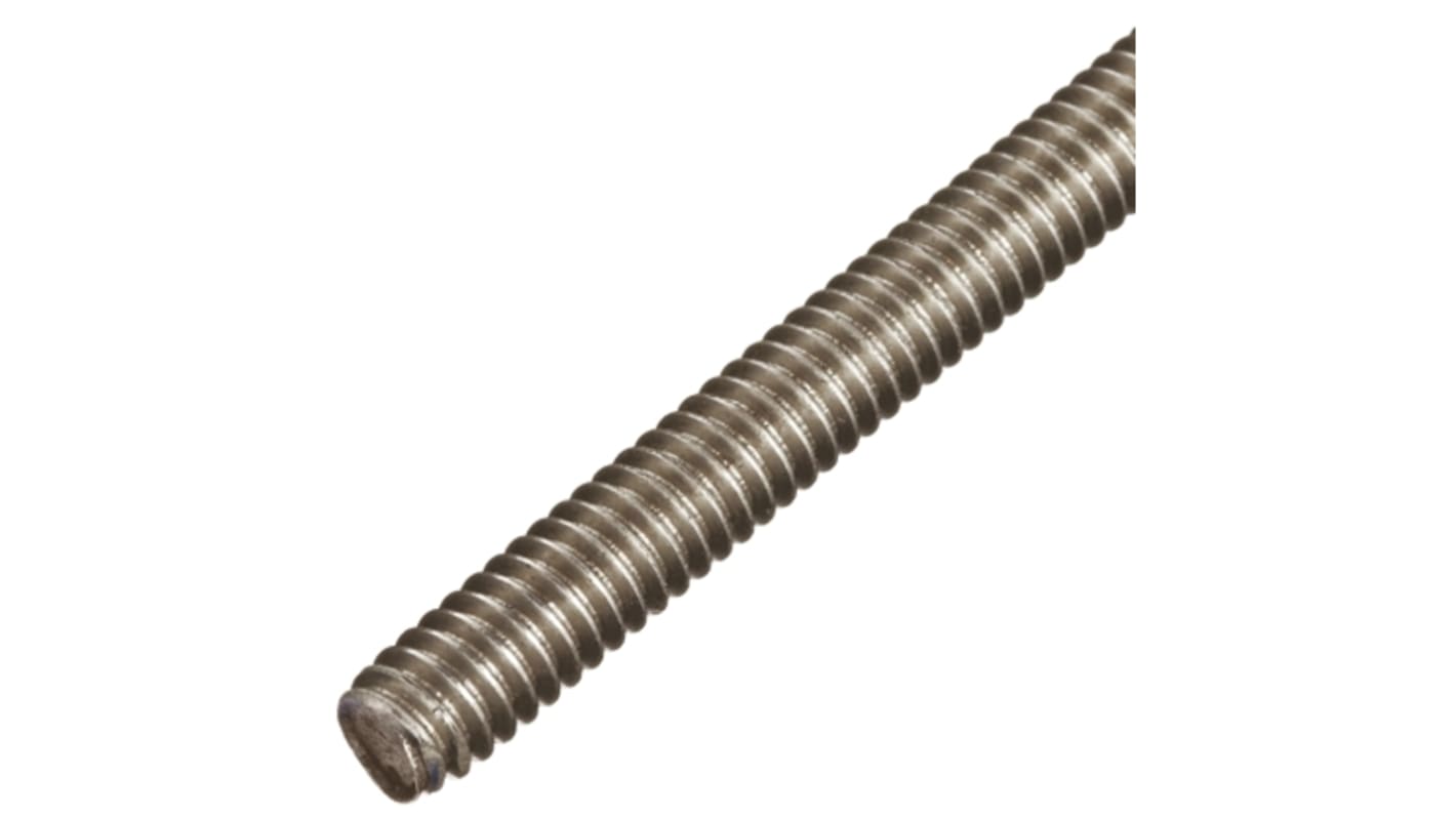 RS PRO Plain Stainless Steel Threaded Bar, M10, 1m