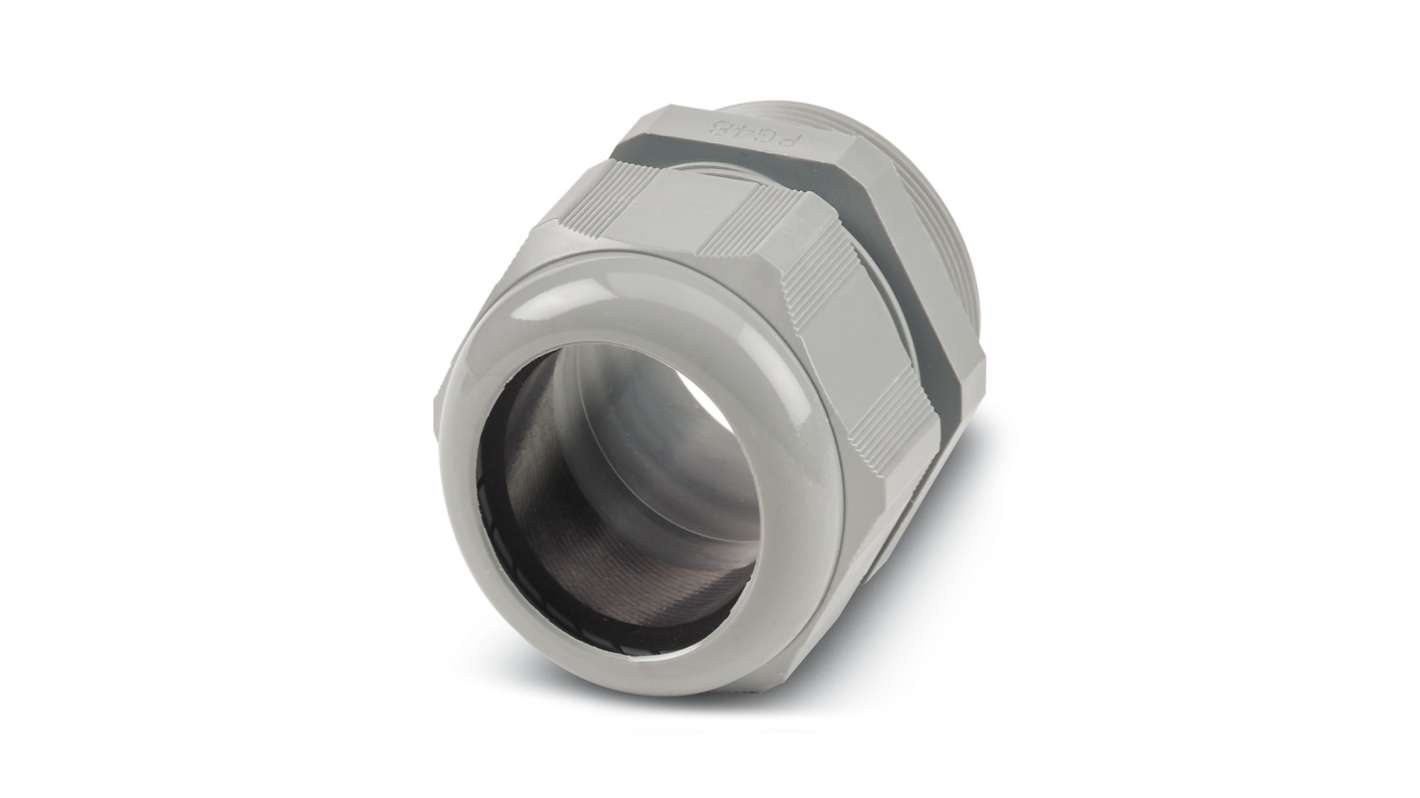 Phoenix Contact 14111 Series Grey Polyamide Cable Gland, PG48 Thread, 34mm min., 44mm max., IP67, IP68