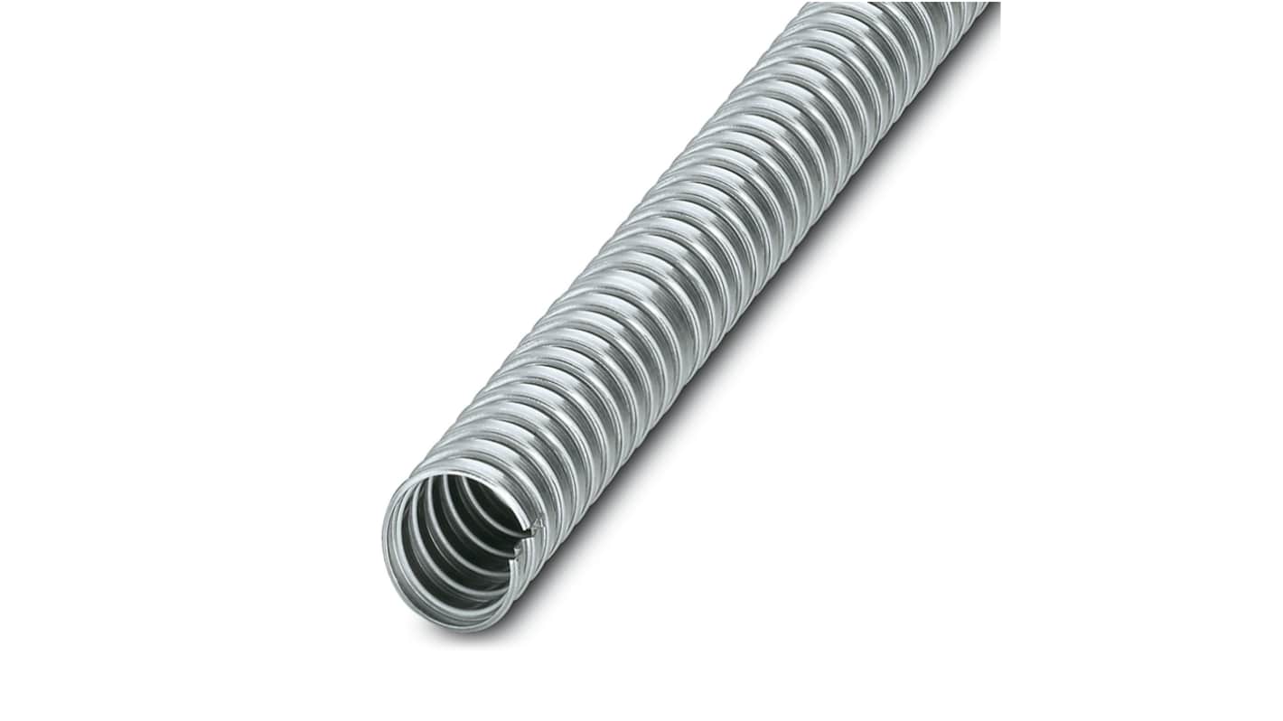 Phoenix Contact 10m Silver Cable Cover in Steel, 18mm Inside dia.