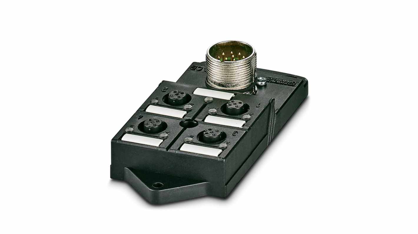 Phoenix Contact SACB Series Distribution Unit, M12, 4 way, 4 port