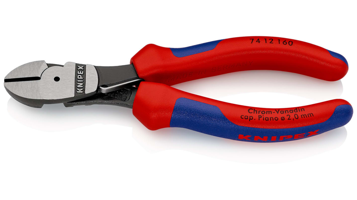 Knipex długość 160 mm gr. cięcia: 3.4mm Nie Stal elektryczna chromowo-wanadowa
