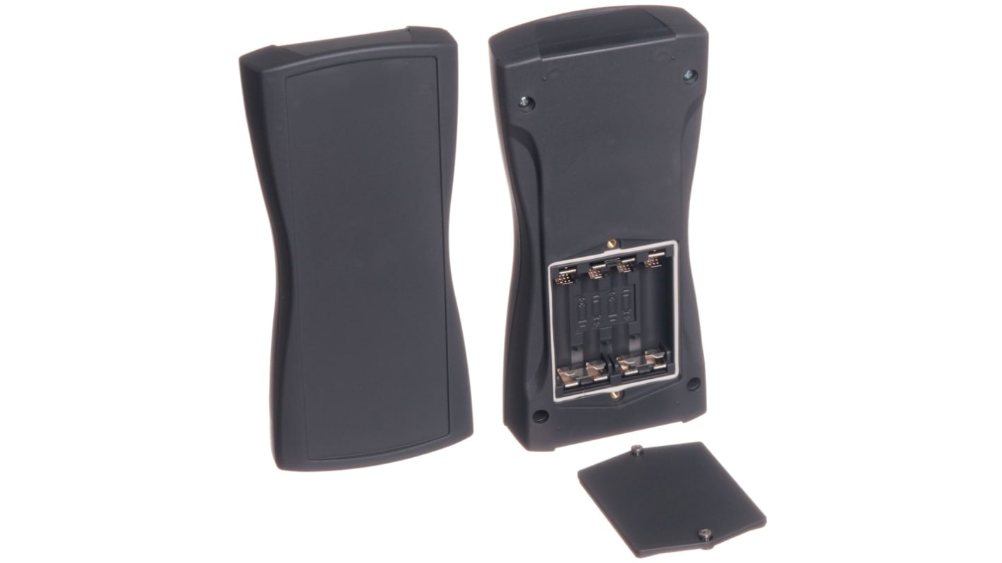 Bopla BOS-Streamline Series Grey ABS Handheld Enclosure, Integral Battery Compartment, IP40, 209.3 x 98 x 34.8mm