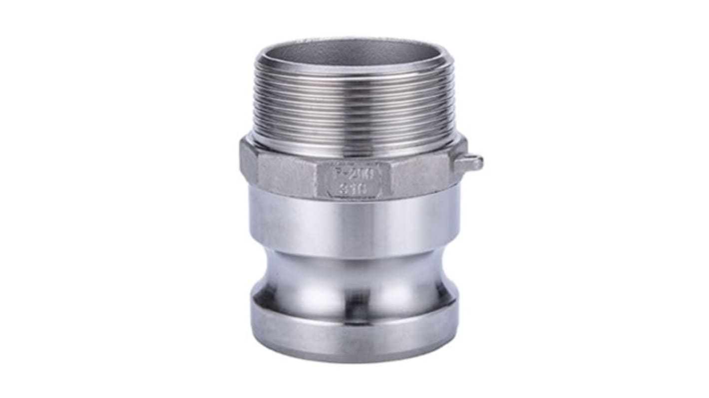RS PRO Hose Connector, Straight Cam & Groove Coupling, BSPT 1in 1in ID, 17 bar
