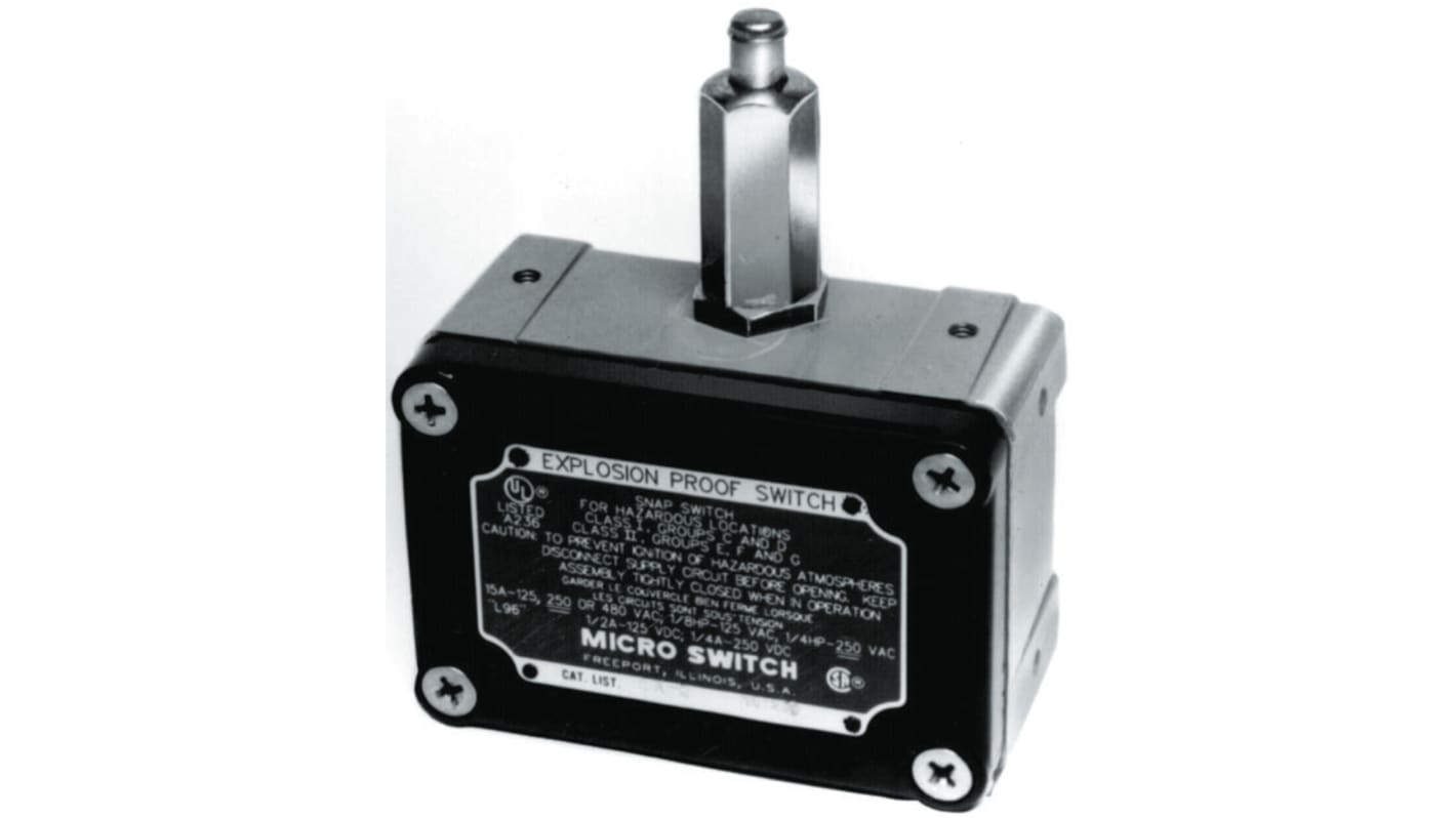 Wyłącznik krańcowy typ Trzpień Honeywell NO/NC Działanie natychmiastowe 15A 480V