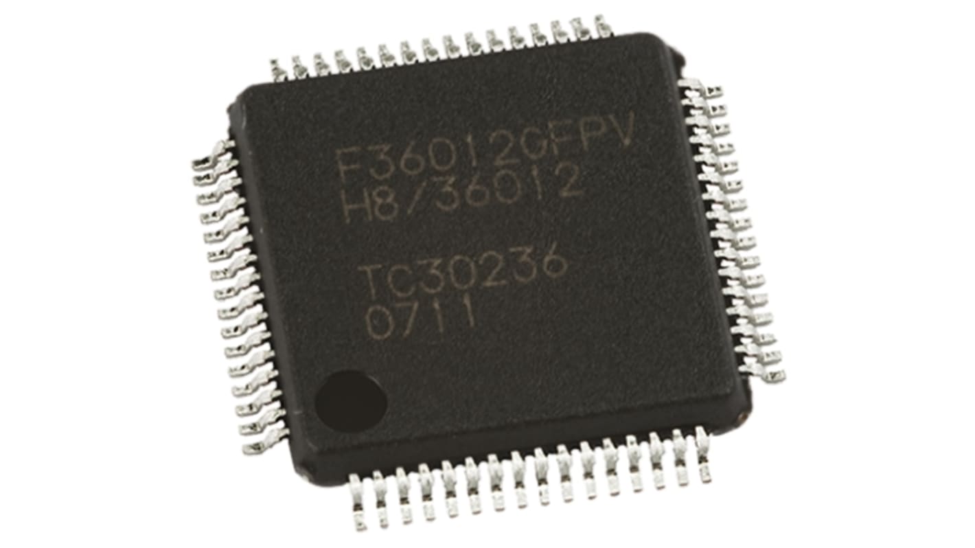 Renesas Electronics M38K09F8LFP, 8bit 38K0 Microcontroller, 740, 8MHz, 32 kB Flash, 64-Pin LQFP