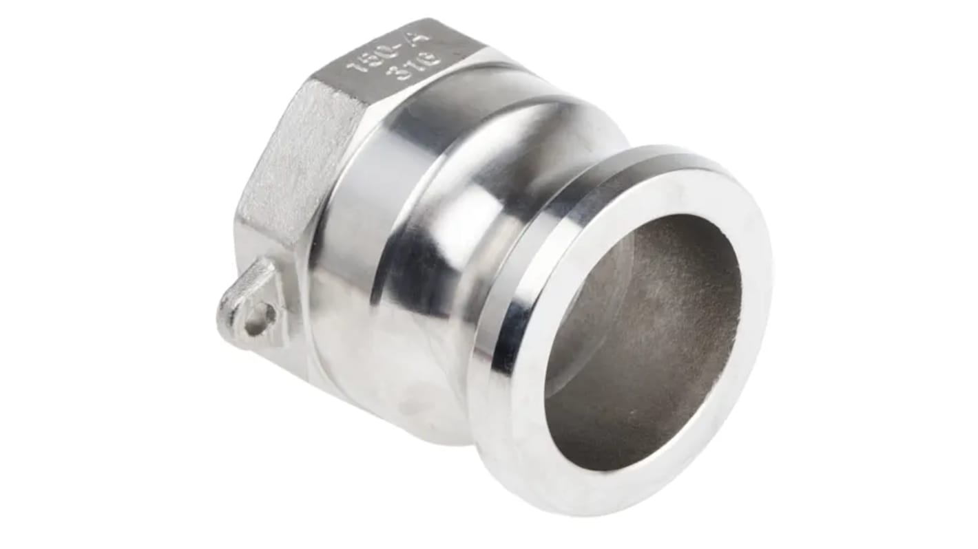 RS PRO Hose Connector, Straight Cam & Groove Coupling, BSPT 1in 1in ID, 17 bar