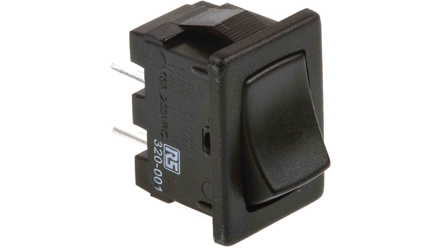 Interruptor de balancín, H8600VBAAS, Contacto SPST, Enclavamiento, 16 A a 250 V ac