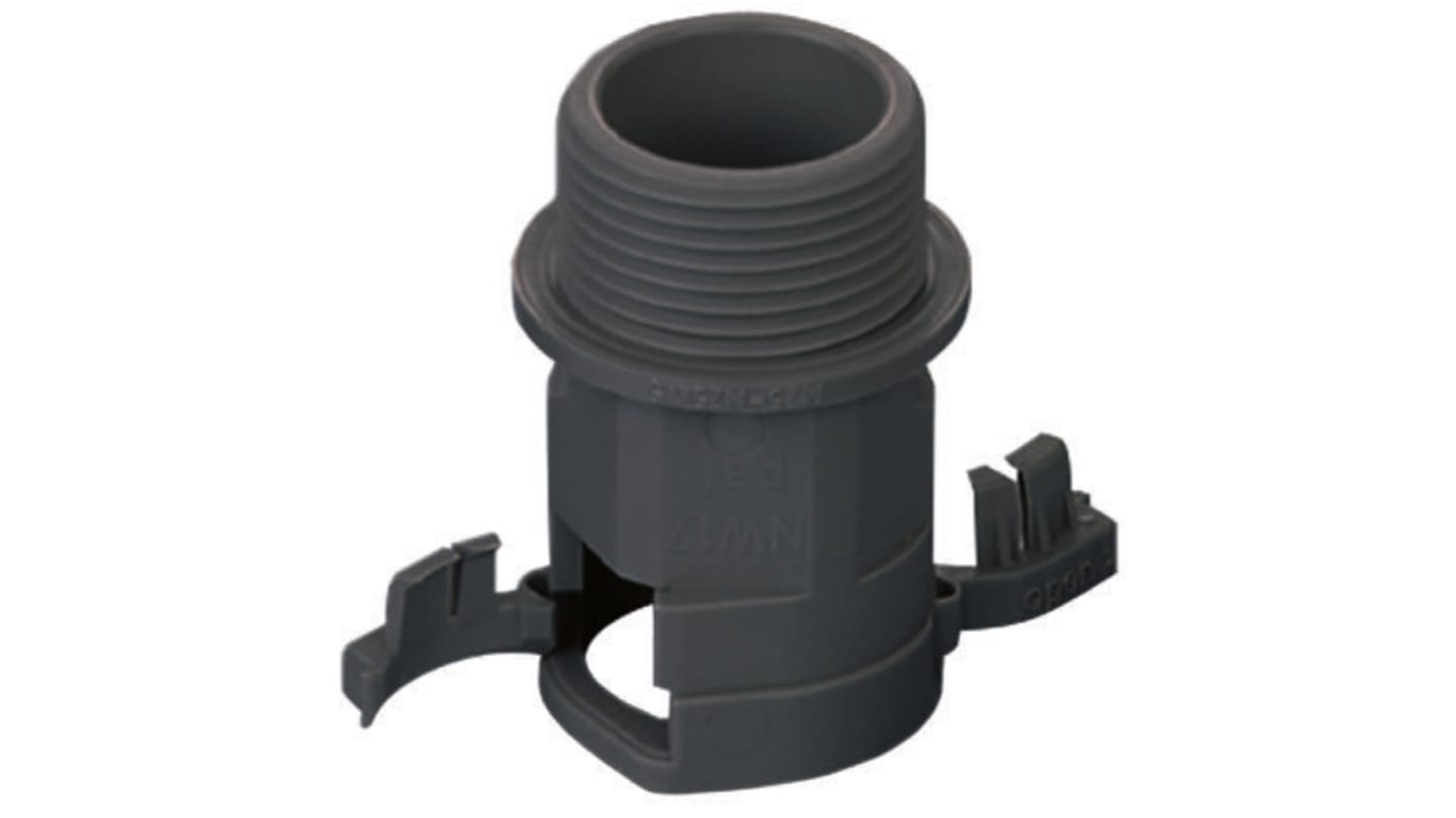 PMA Straight, Conduit Fitting, 16mm Nominal Size, M16, PA 6, Black IP66 rating