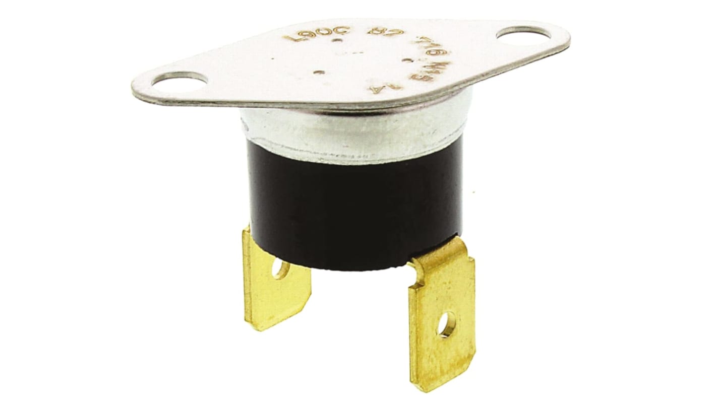 Honeywell 双金属温控开关, +90°C开启, +75°C关闭, 0°C至+150°C, 单刀单掷，常闭