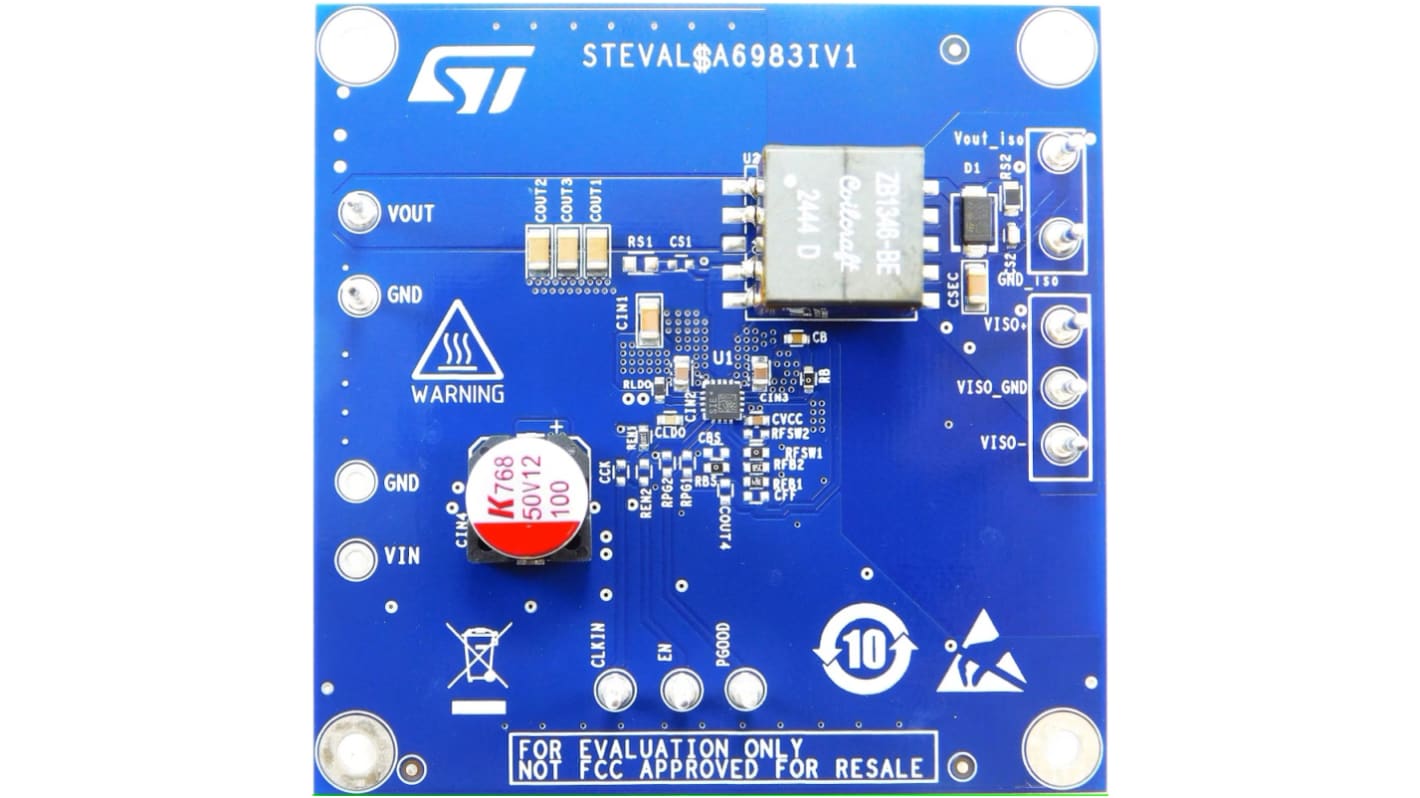 STマイクロ マイクロコントローラ開発ツール, バックコンバータ, STEVAL-A6983IV1, バックコンバータ, STEVAL-A6983IV1