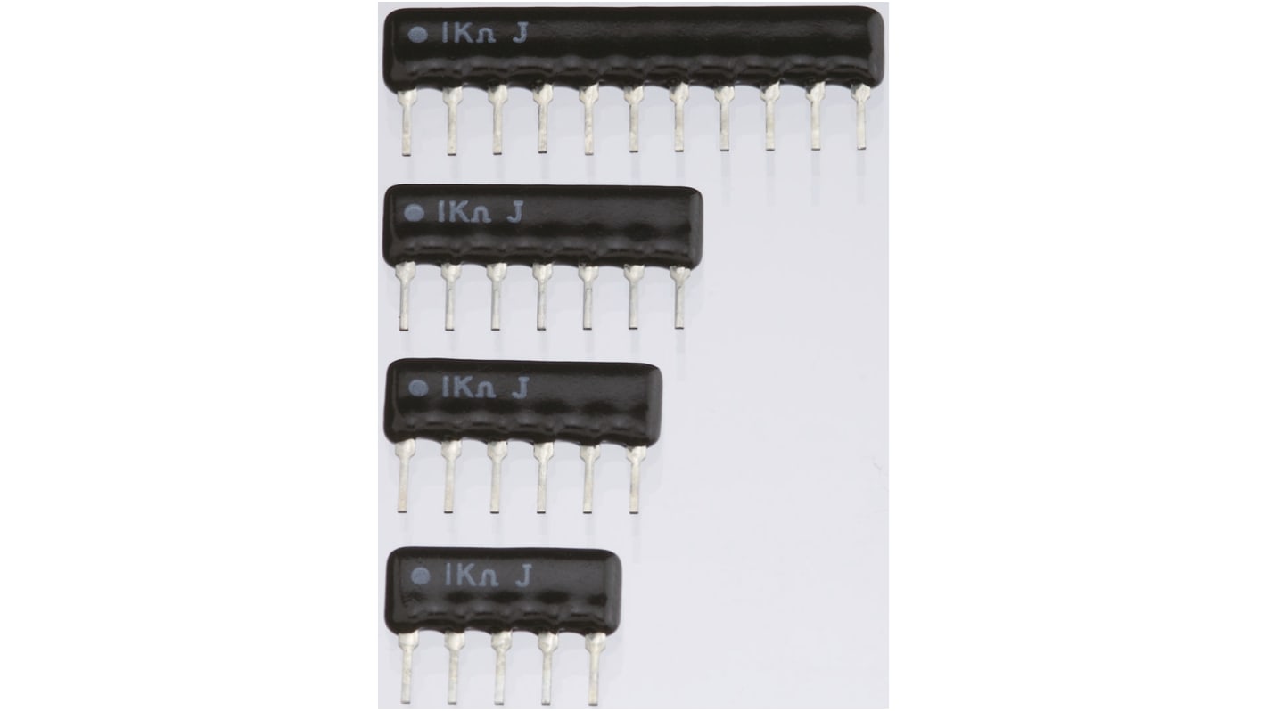 KOA 抵抗アレイ, 1kΩ, 0.5W, ±5%, 素子数：4