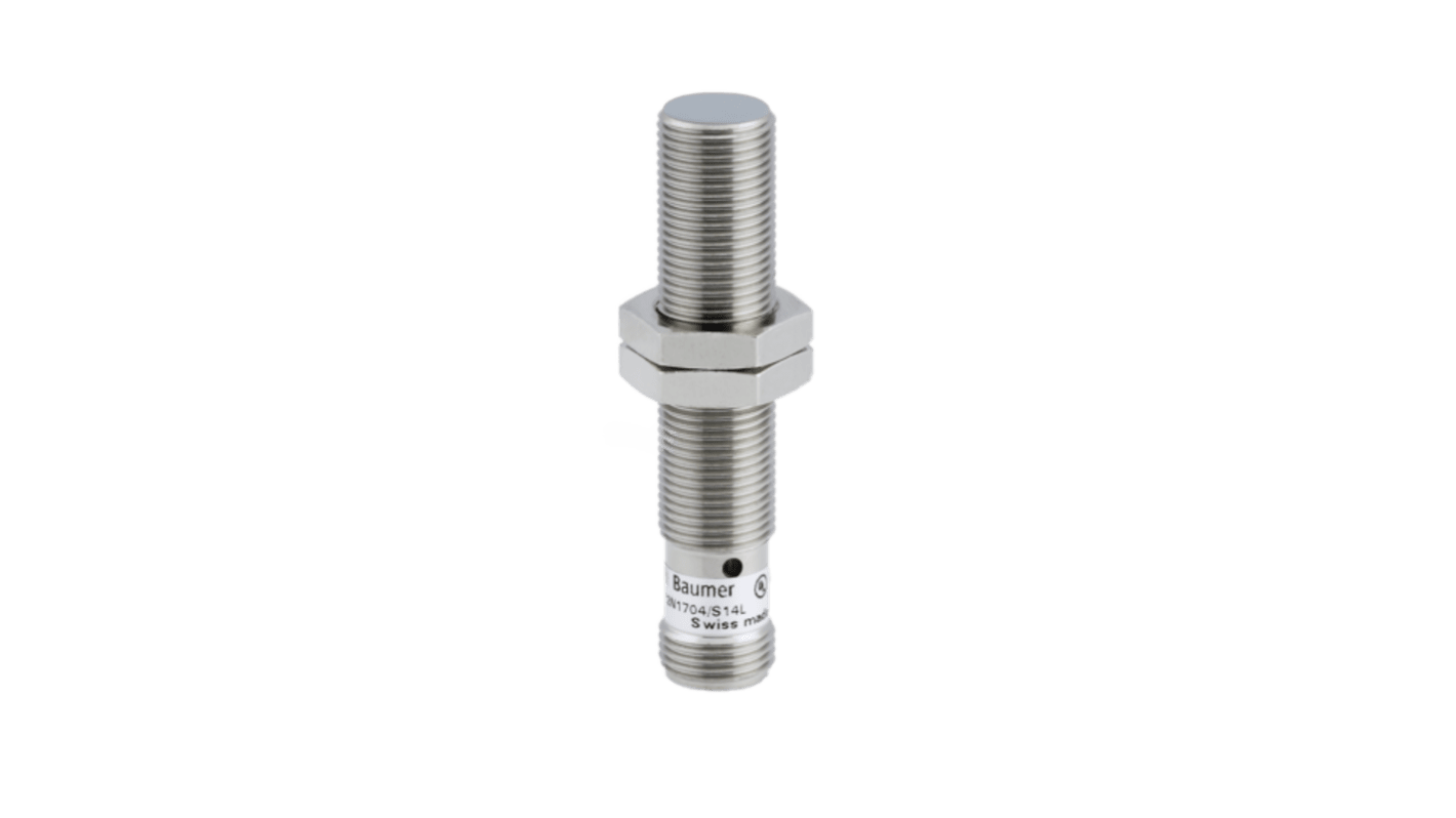 Baumer Proximity Barrel Inductive Proximity Sensor, M12, 0 → 6 mm Detection 0-10 V, 12 → 36 V