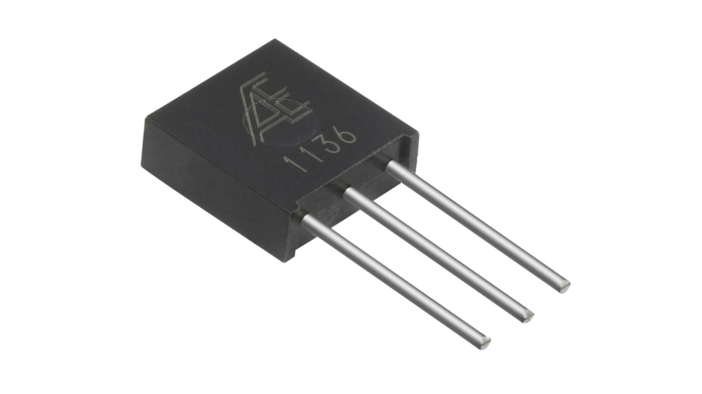 Alpha, SM 1kΩ ±0.02% SER Resistor Array, 2 Resistors, 0.3W total, SIP, Through Hole