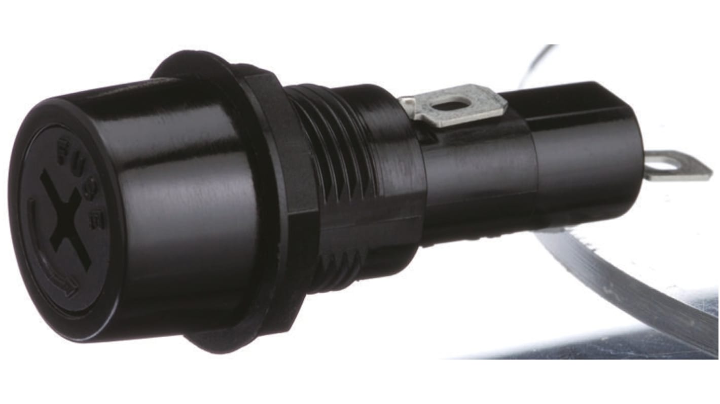 Sato Parts パネル取り付けヒューズホルダ 10A 250V ac パネル取り付け