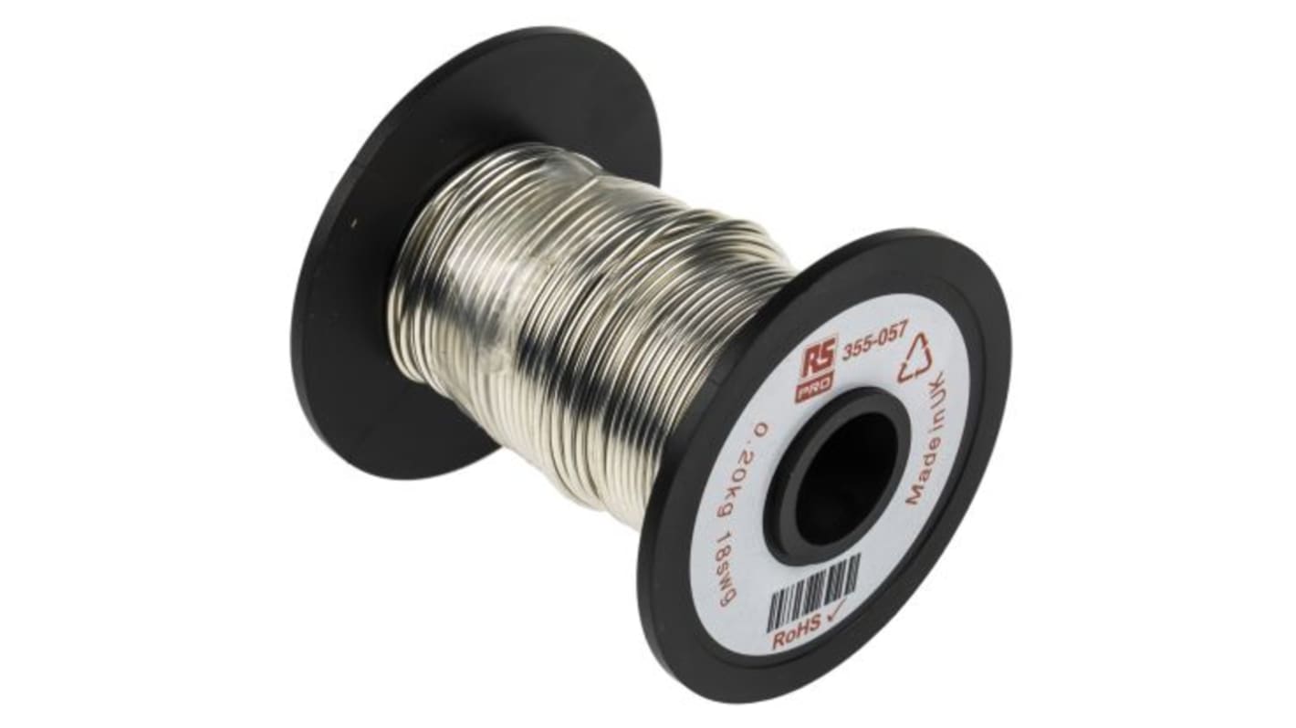 RS PRO 1.22mm Tinned Copper Wire, 20.2m Reel