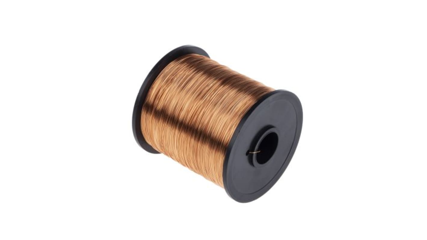 RS PRO 0.25mm Enamelled Copper Wire, 30 AWG 1100m Reel