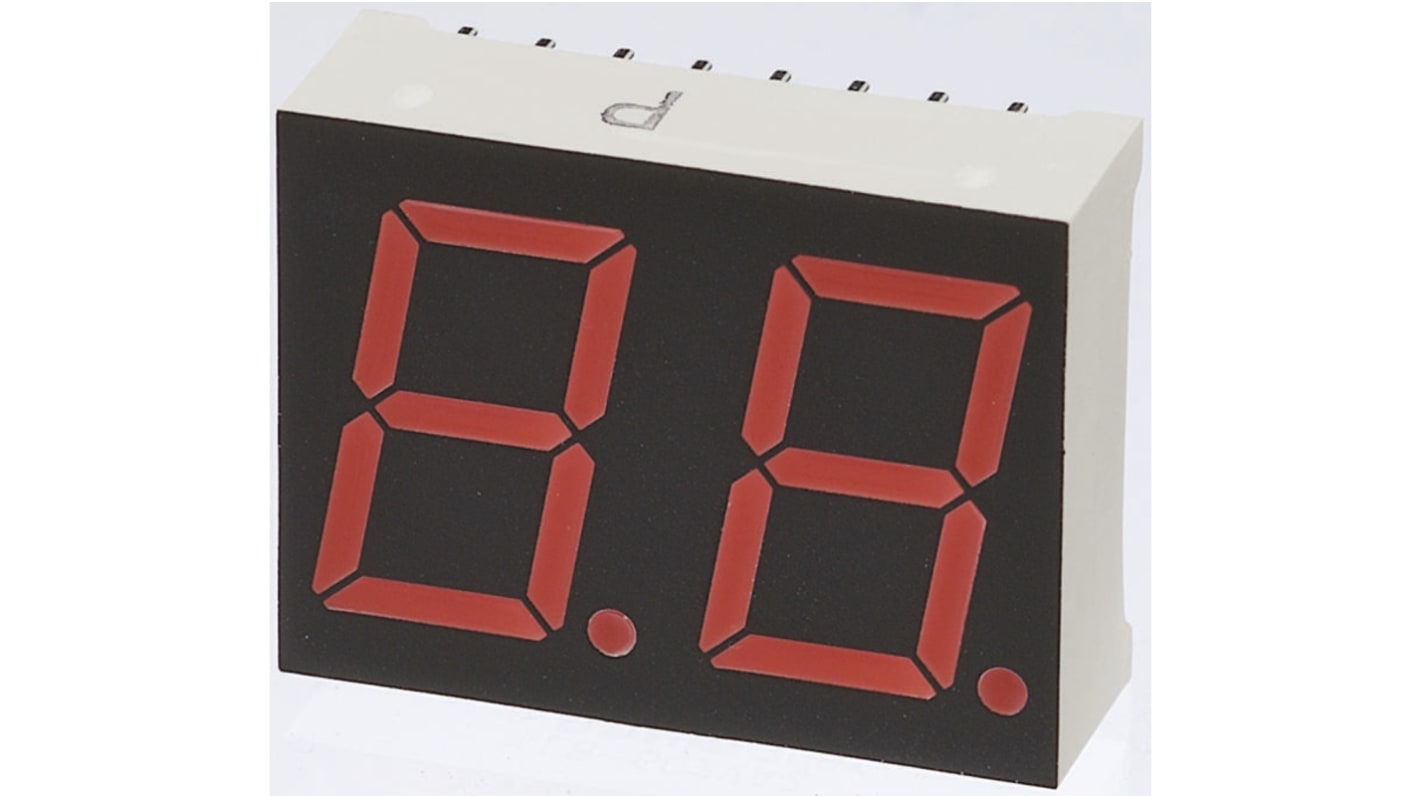 ROHM LEDディスプレイ, 2桁, オレンジ, 数字表示器, 7セグメント ROHM LEDディスプレイ, 2桁, オレンジ, 数字表示器, 7セグメント