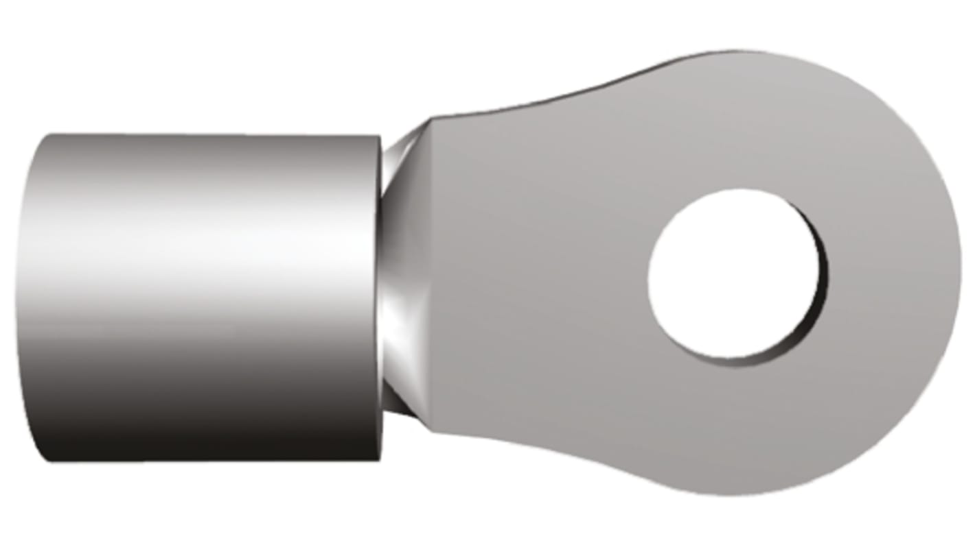 TE Connectivity, SOLISTRAND Uninsulated Ring Terminal, M2.5 (#4) Stud Size, 2.6mm² to 6.6mm² Wire Size
