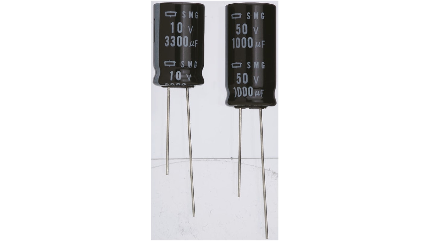 CHEMI-CON 100μF Electrolytic Capacitor 16V dc, Through Hole - ESMG160ELL101ME11D