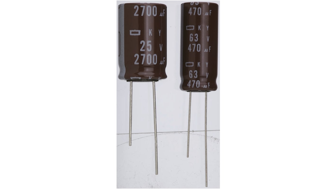 CHEMI-CON 1μF Electrolytic Capacitor 50V dc, Through Hole - EKY-500ELL1R0ME11D