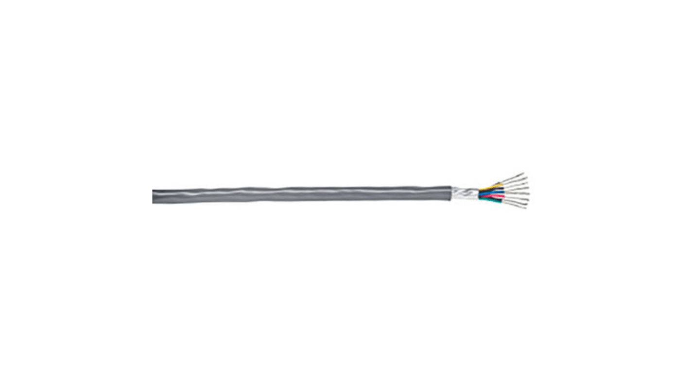 Cable Multiconductor Industrial apantallado Belden 95XX de 8 conductores, 0,22 mm², 24 AWG, long. 305m, Ø ext. 5.59mm,